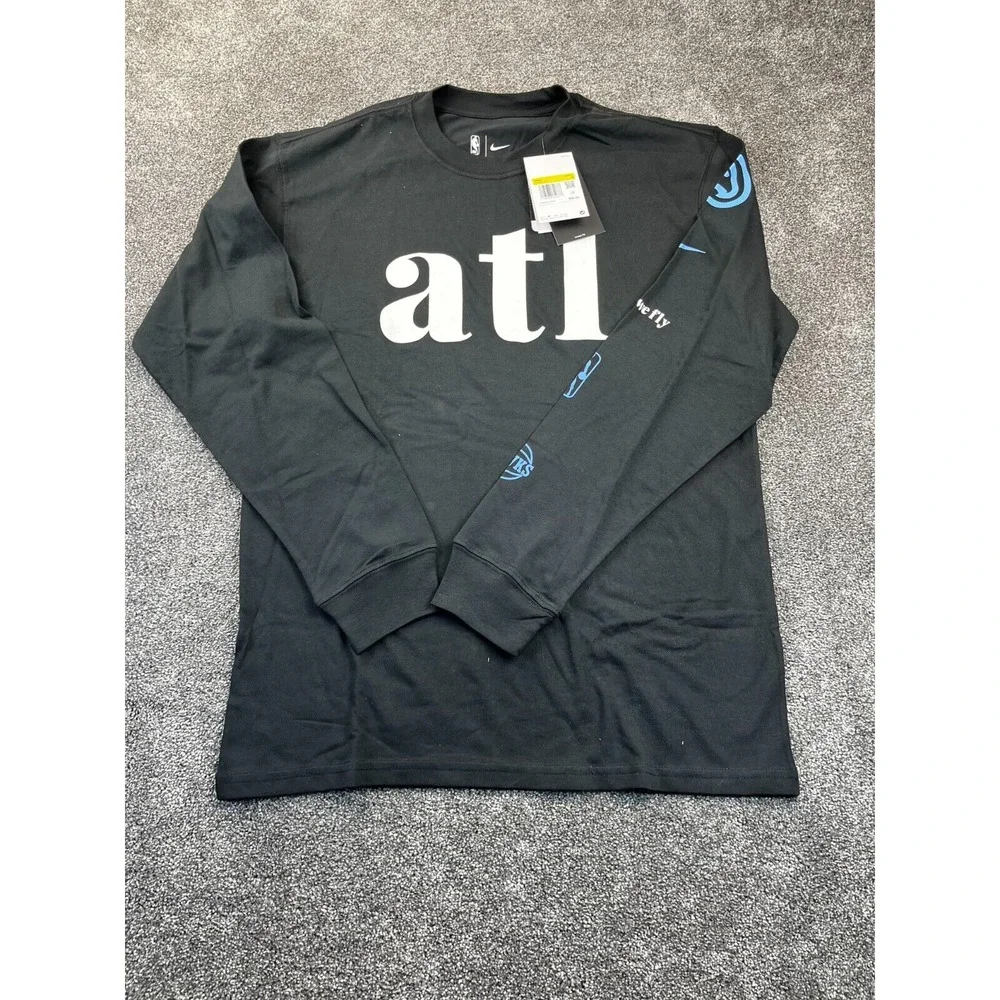 Nike Atlanta Hawks 2023/24 City Edition Long Sleeve T-shirt Size Small NEW NWT